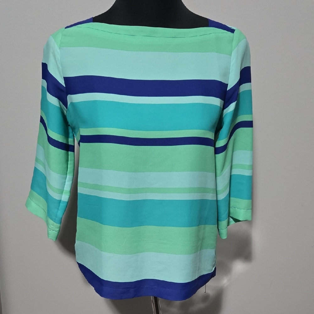 LOFT Multicolor Striped Blouse